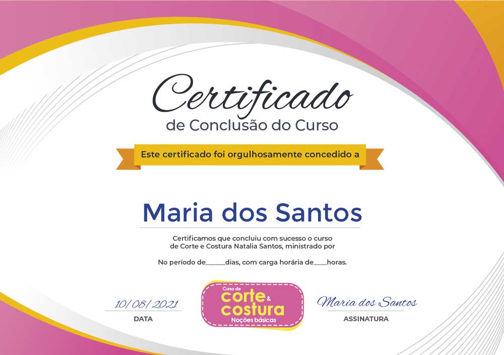 Como se inscrever no curso de Corte e Costura